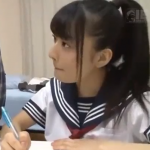 セーラー服の美少女と家庭教師が合体、美少女の喘ぎ声が